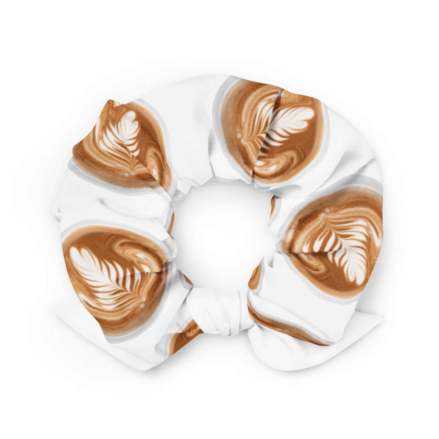 Latte Art- Recycled Scrunchie