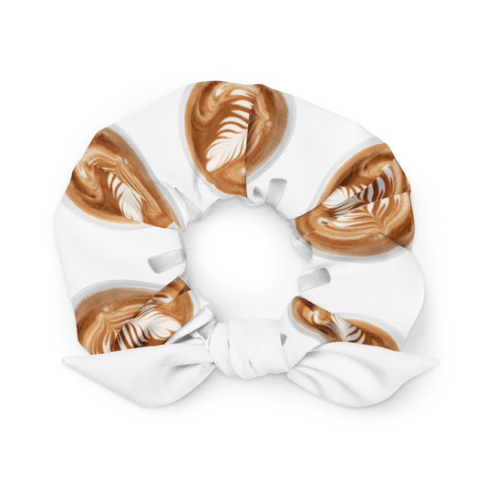 Latte Art- Recycled Scrunchie