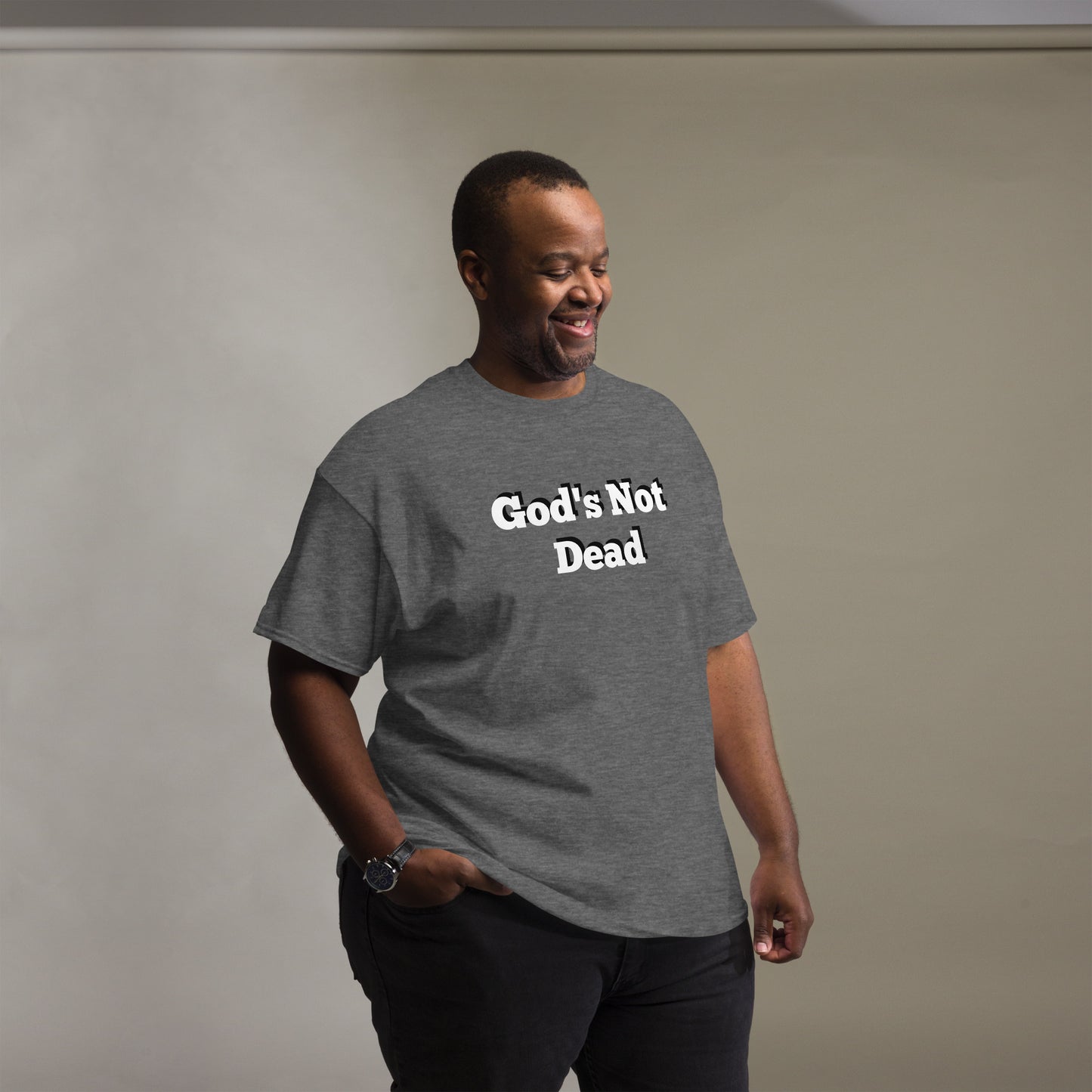 God's Not Dead Men's classic tee