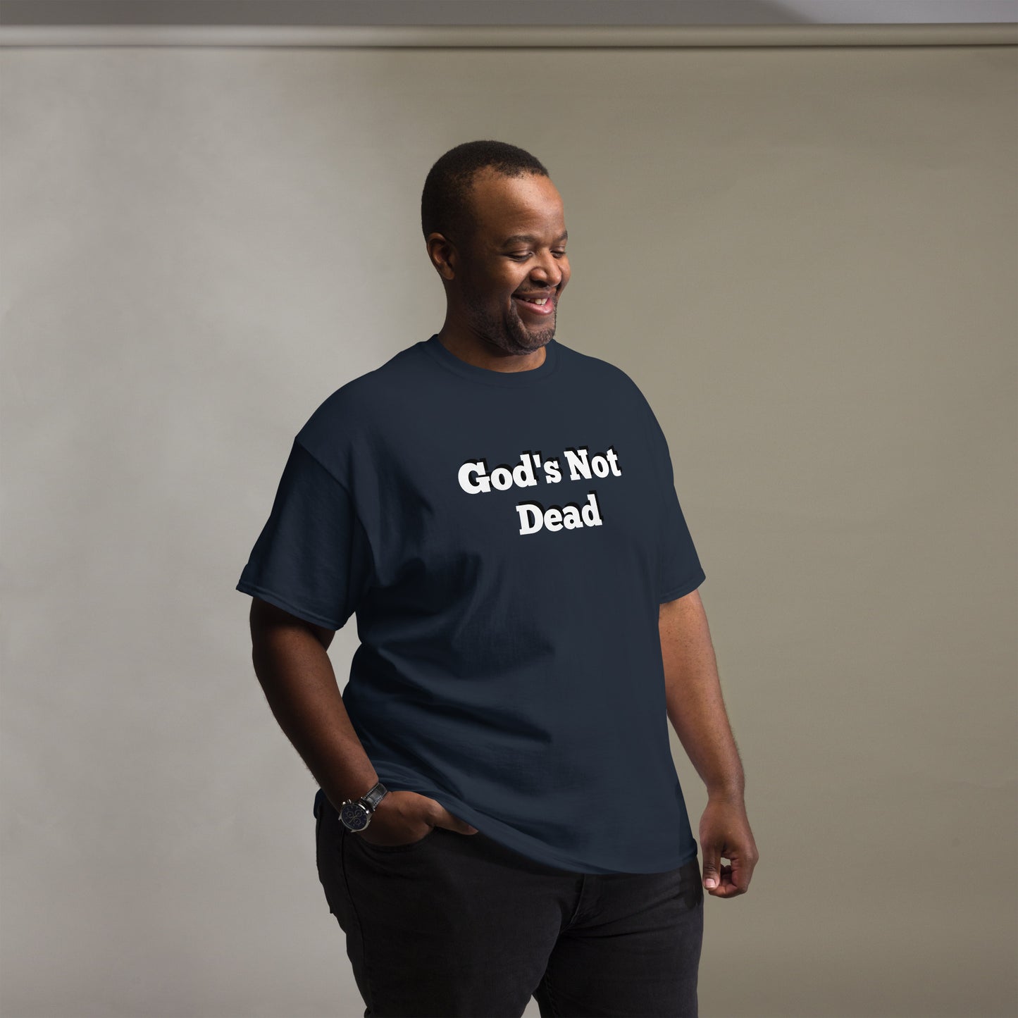 God's Not Dead Men's classic tee